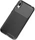 Huawei Y6s / Y6 (2019) Hoesje Siliconen Carbon Zwart afbeelding 2