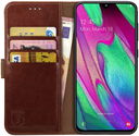 Rosso Element Samsung Galaxy A40 Hoesje Book Cover Bruin
