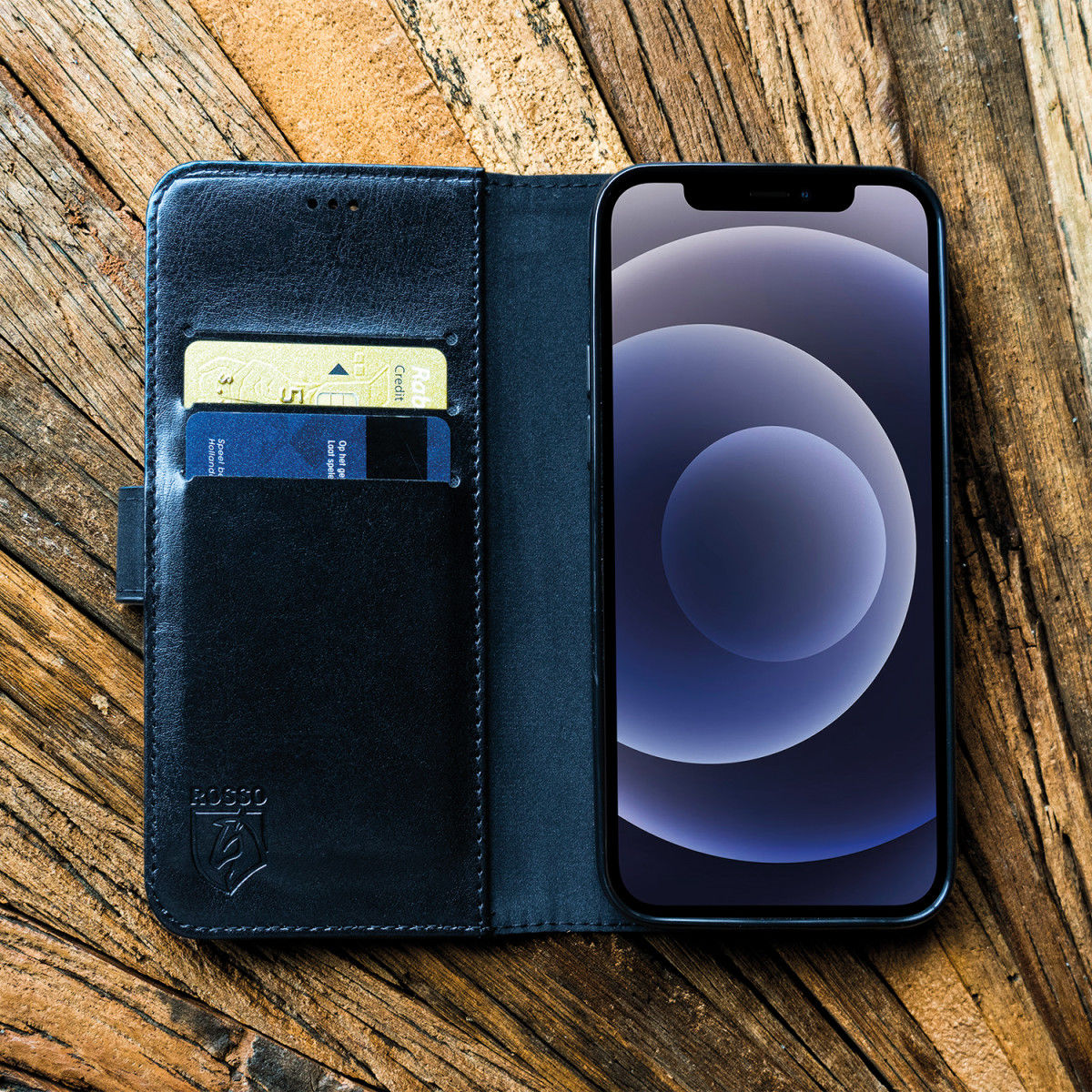 Rosso Element Samsung Galaxy A50 Hoesje Book Cover Zwart afbeelding 8
