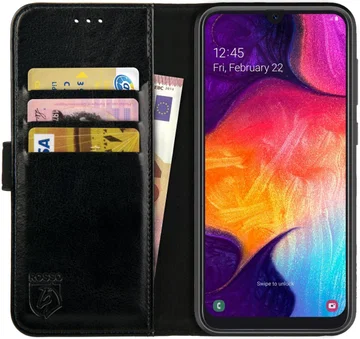 Rosso Element Samsung Galaxy A50 Hoesje Book Cover Zwart