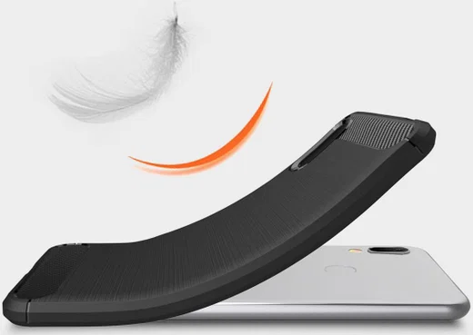 Huawei Y6s / Y6 (2019) Hoesje Geborsteld TPU Zwart afbeelding 5