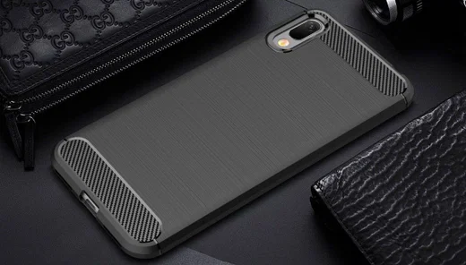 Huawei Y6s / Y6 (2019) Hoesje Geborsteld TPU Zwart afbeelding 7