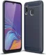 Samsung Galaxy A40 Geborsteld TPU Hoesje Blauw afbeelding 1