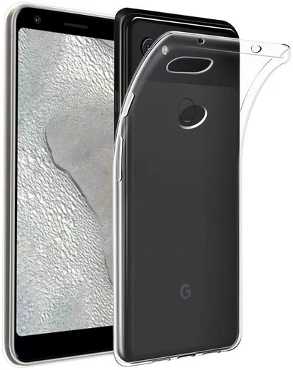 Google Pixel 3A XL Hoesje Dun TPU Transparant afbeelding 1