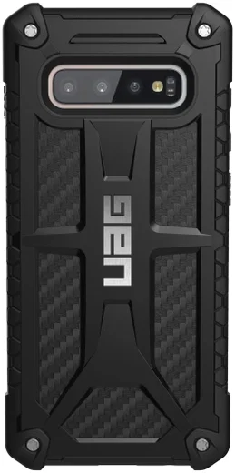 Urban Armor Gear Monarch Hoesje Samsung Galaxy S10 Plus Carbon afbeelding 1