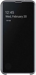 Samsung Galaxy S10E Clear View Cover Zwart afbeelding