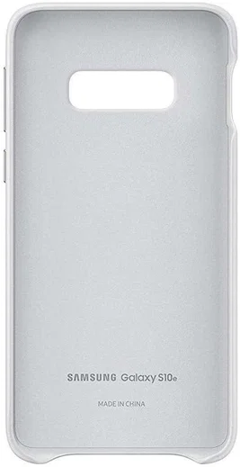 Samsung Galaxy S10E Leather Cover Wit afbeelding 4