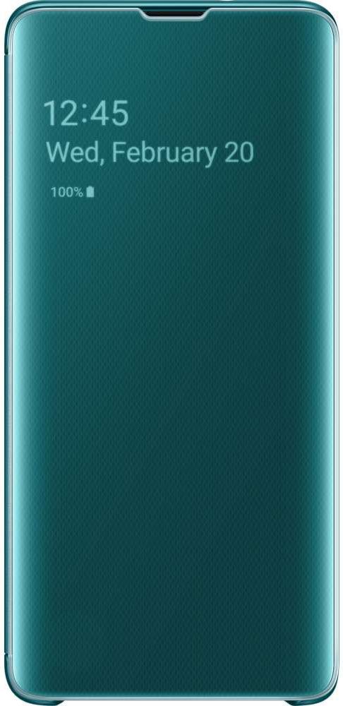 Samsung Galaxy S10 Clear View Cover Groen afbeelding 1