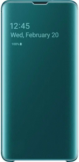 Samsung Galaxy S10 Clear View Cover Groen afbeelding 1