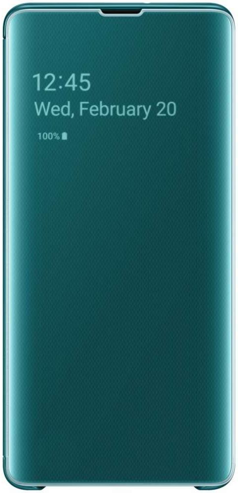 Samsung Galaxy S10 Plus Clear View Cover Groen afbeelding 1