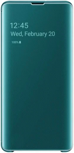 Samsung Galaxy S10 Plus Clear View Cover Groen afbeelding 1