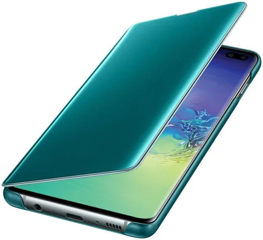 Samsung Galaxy S10 Plus Clear View Cover Groen afbeelding 2