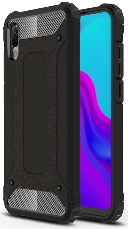 Huawei Y6s / Y6 (2019) Hoesje Hybride Zwart afbeelding 1