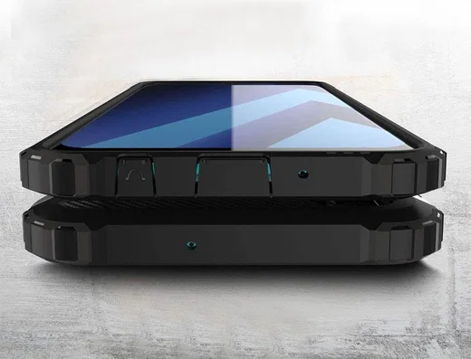 Samsung Galaxy A50 Hoesje Shock Proof Hybride Back Cover Donker Blauw afbeelding 4