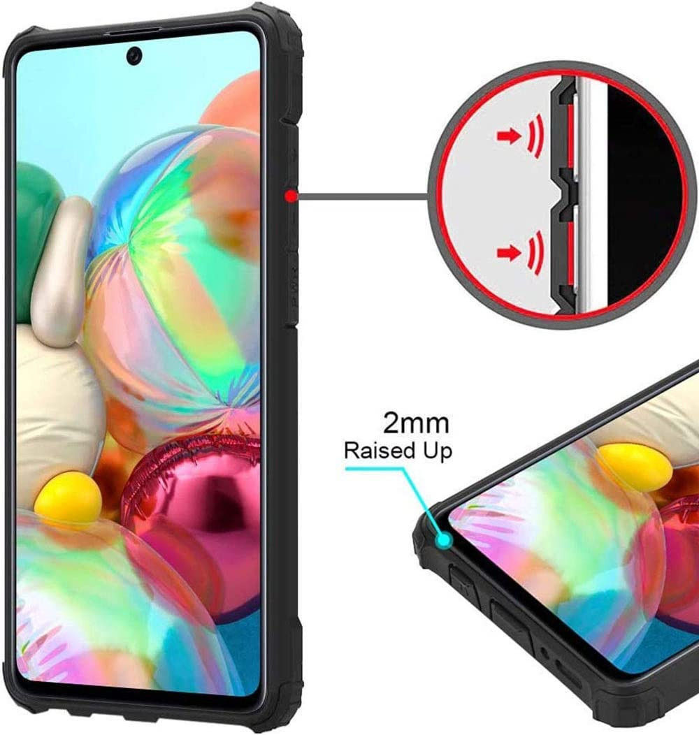 Samsung Galaxy A50 Hoesje Shock Proof Hybride Back Cover Donker Blauw afbeelding 5