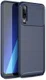 Samsung Galaxy A50 Hoesje Geborsteld Carbon Blauw afbeelding 1