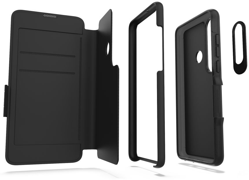 Gear4 D3O Oxford Book Case Hoesje Huawei P30 Lite Zwart afbeelding 2
