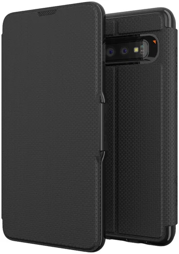 Gear4 D3O Oxford Book Case Hoesje Samsung Galaxy S10 Plus Zwart afbeelding 1