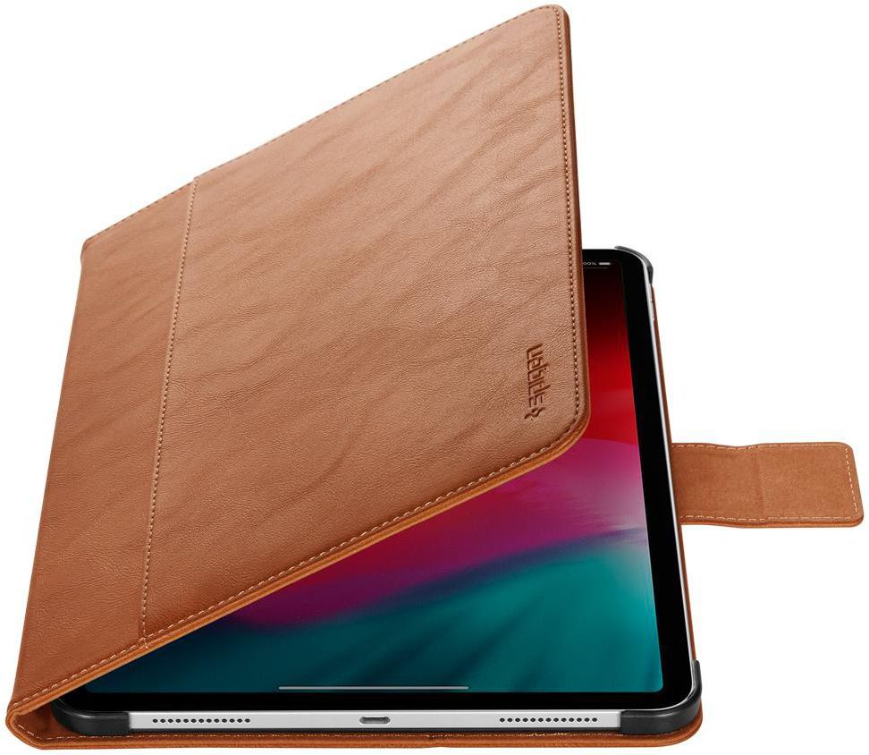 Spigen Stand Folio Apple iPad Pro 11 (2018) Hoes Bruin afbeelding 7