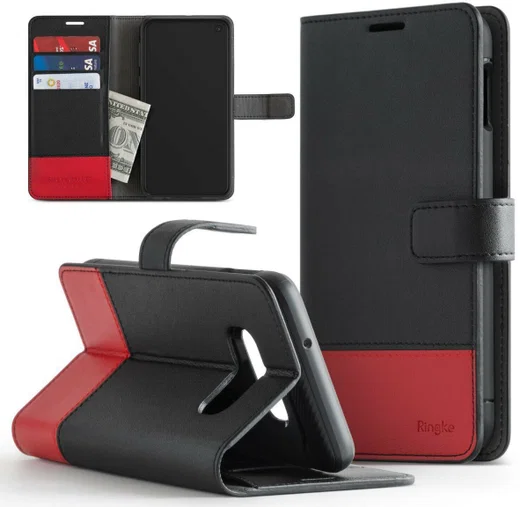 Ringke Wallet Samsung Galaxy S10 Plus Book Case Zwart afbeelding 10