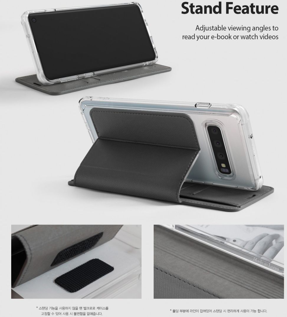 Ringke Wallet Fit Samsung Galaxy S10 Book Case Zwart afbeelding 4
