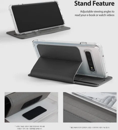 Ringke Wallet Fit Samsung Galaxy S10 Book Case Zwart afbeelding 4