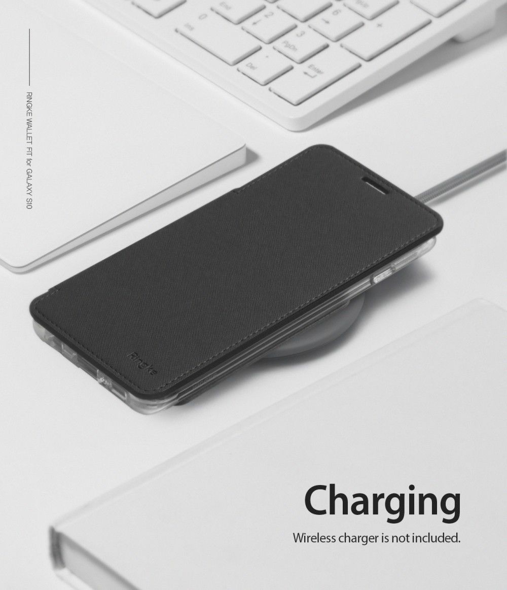 Ringke Wallet Fit Samsung Galaxy S10 Book Case Zwart afbeelding 5