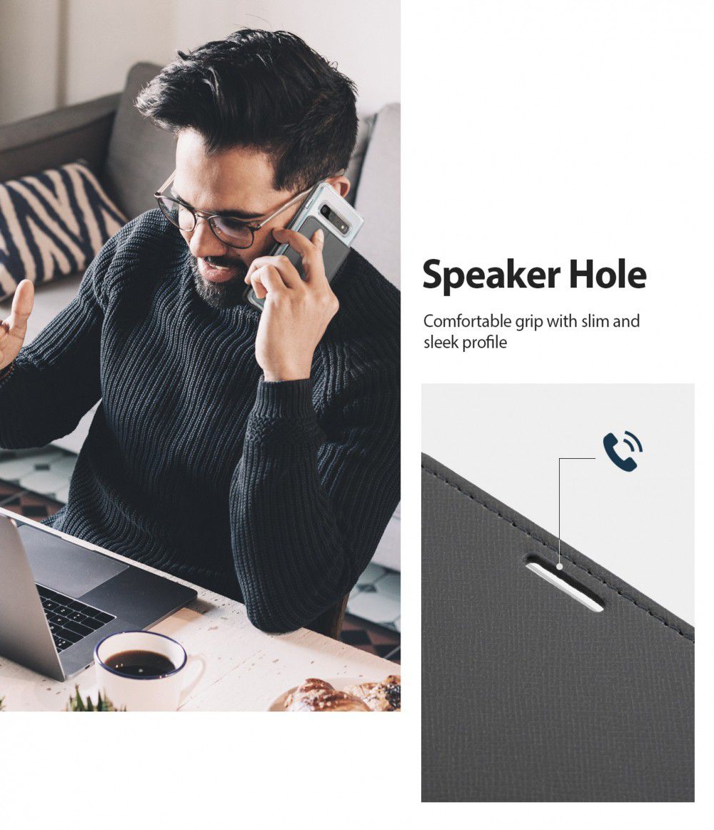 Ringke Wallet Fit Samsung Galaxy S10 Book Case Zwart afbeelding 6
