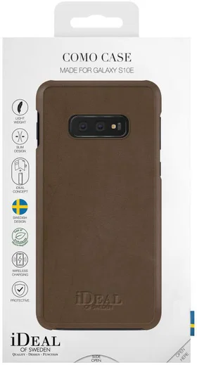 iDeal of Sweden Samsung Galaxy S10E Fashion Hoesje Como Bruin afbeelding 4