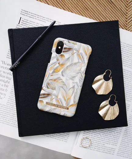 iDeal of Sweden Samsung Galaxy S10 Plus Fashion Hoesje Platinum Leaves afbeelding 4