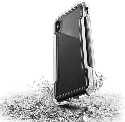 Raptic Clear Apple iPhone XS Max hoesje transparant wit afbeelding 2