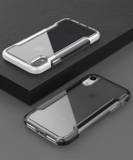 Raptic Clear Apple iPhone XS Max hoesje transparant wit afbeelding 4
