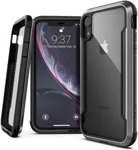 Raptic Shield Apple iPhone XR Hoesje Militair Getest 3M Zwart afbeelding 1