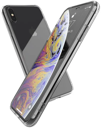 Raptic Glass Plus Apple iPhone XS Max Hoesje Transparant afbeelding 1