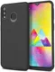Samsung Galaxy M20 Power Twill Slim Texture Back Cover Zwart afbeelding 1