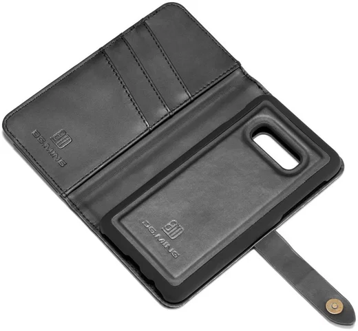 Samsung Galaxy S10E Leren 2-in-1 Bookcase en Back Cover Hoesje Zwart afbeelding 2