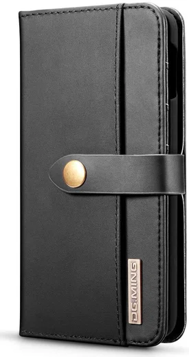 Samsung Galaxy S10E Leren 2-in-1 Bookcase en Back Cover Hoesje Zwart afbeelding 8