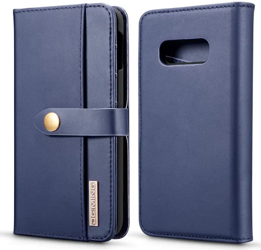 Samsung Galaxy S10E Leren 2-in-1 Bookcase en Back Cover Hoesje Blauw afbeelding 13