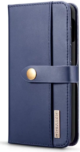 Samsung Galaxy S10E Leren 2-in-1 Bookcase en Back Cover Hoesje Blauw afbeelding 14