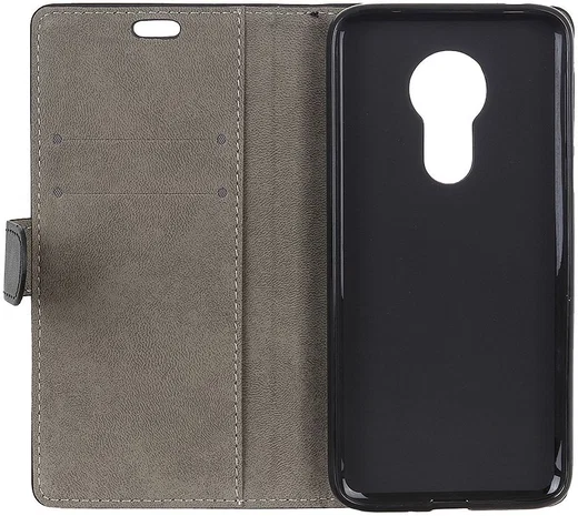 Motorola Moto G7 Power Wallet Stand Hoesje Zwart afbeelding 3