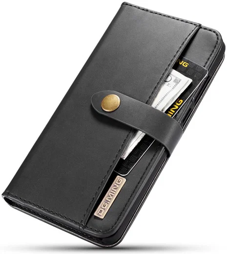 Huawei P30 Leren 2-in-1 Bookcase en Back Cover Hoesje Zwart afbeelding 15