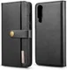 Huawei P30 Leren 2-in-1 Bookcase en Back Cover Hoesje Zwart afbeelding 5
