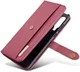 Huawei P30 Leren 2-in-1 Bookcase en Back Cover Hoesje Rood afbeelding 14