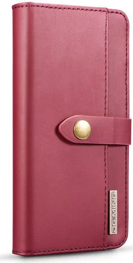 Huawei P30 Leren 2-in-1 Bookcase en Back Cover Hoesje Rood afbeelding 7