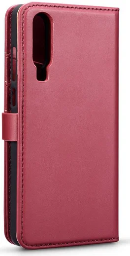 Huawei P30 Leren 2-in-1 Bookcase en Back Cover Hoesje Rood afbeelding 8