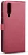 Huawei P30 Leren 2-in-1 Bookcase en Back Cover Hoesje Rood afbeelding 8
