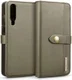 Huawei P30 Leren 2-in-1 Bookcase en Back Cover Hoesje Groen afbeelding 1