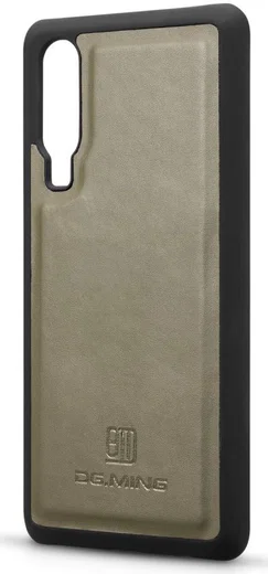 Huawei P30 Leren 2-in-1 Bookcase en Back Cover Hoesje Groen afbeelding 11