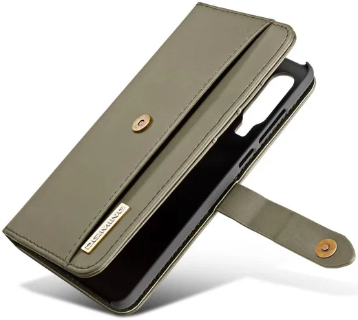 Huawei P30 Leren 2-in-1 Bookcase en Back Cover Hoesje Groen afbeelding 5
