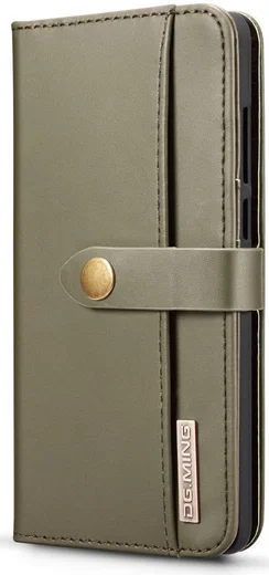Huawei P30 Leren 2-in-1 Bookcase en Back Cover Hoesje Groen afbeelding 9